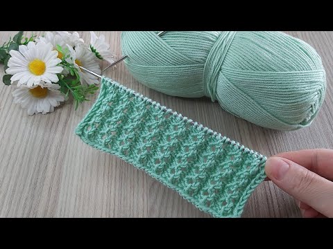 İki şiş kolay örgü yelek model anlatımı Easy knitting crochet - YouTube