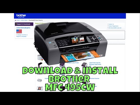 How To Download & Setup Brother MFC 495CW Printer Driver in Windows || Driver Installation