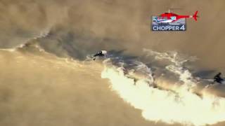 Surfers take to frigid waters of Lake Michigan