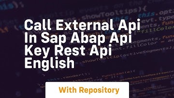 Call external api in sap abap api key rest api english