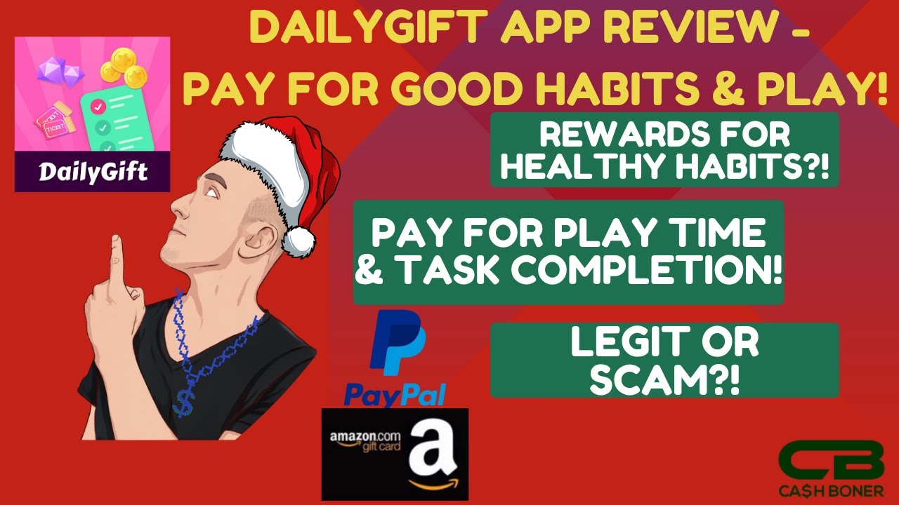 DailyGift App Review - Pay for Play & Healthy Habits?! Legit or Scam? PlayWell Clone? Free PayPal!