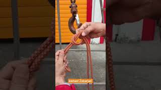 How to Tie a Bowline on a Bight to a Hook#knot #gtknot #bowlineknots #knotskills