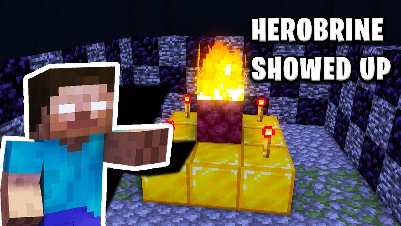 We got *SCARED* when we got attacked by HEROBRINE... (Scary Minecraft Video)