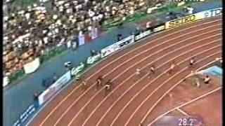 1999 SEVILLE WORLD ATHLETICS CHAMPIONSHIPS 400M MICHAEL JOHNSON WR 43.18