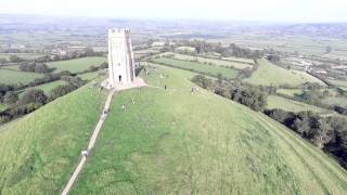 Aerial View Of The Glastonbury Tor