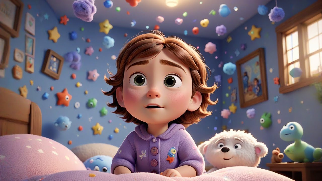 Baby Sky Hugs Her Pillow | Gentle Bedtime Song for Kids | Nursery Rhymes and Baby Songs