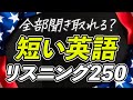 全部聞き取れる？短いアメリカ英語 リスニング【263】