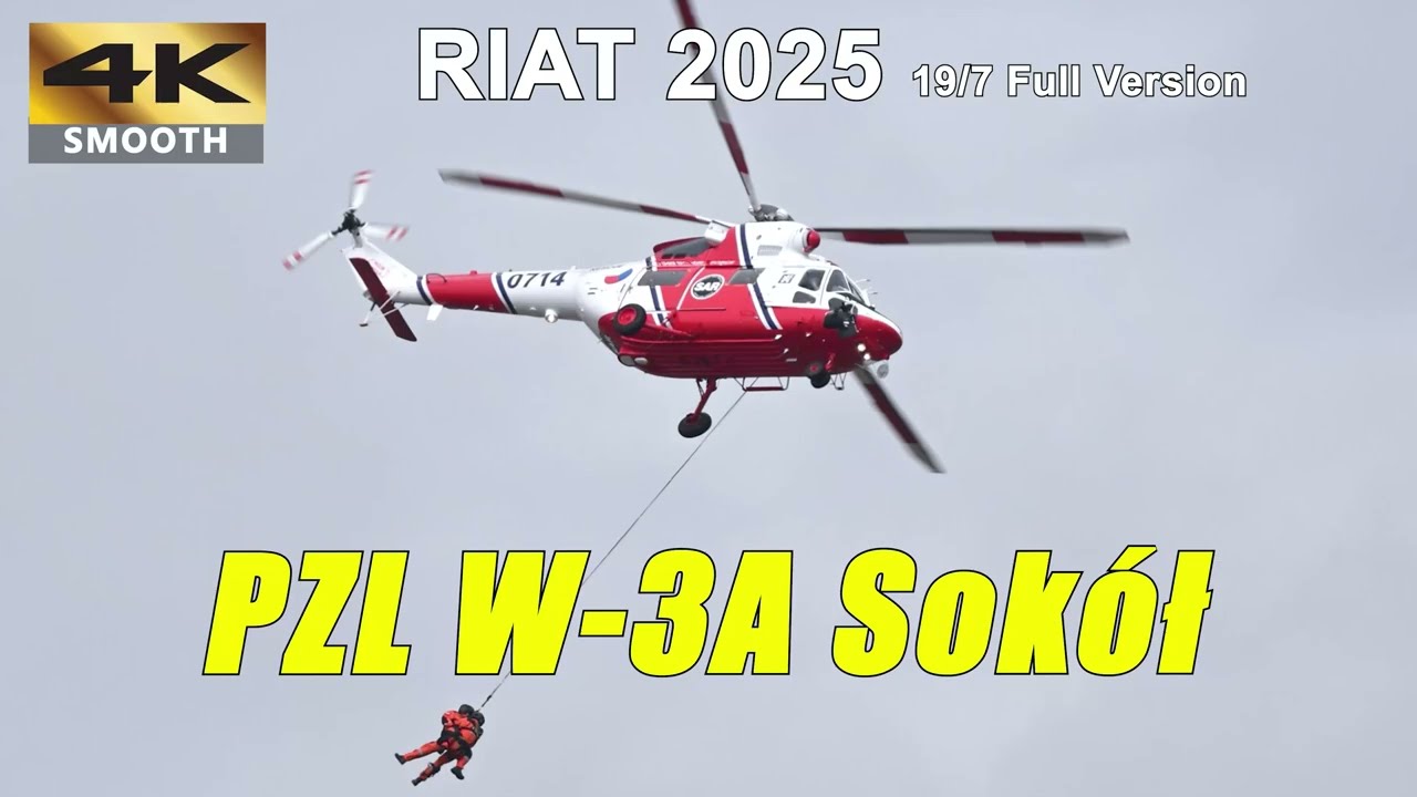 Full version: Eastern Europe’s Falcon:  Czech Air Force W-3 Sokół Helicopter | RIAT 19/07/2025