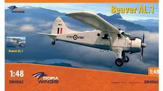 Unboxing Dora Wings 48062 1/48 Beaver AL1 Plastic Model Aircraft