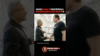 Jensen Huang Hand-Deliver a Brand-New DGX Spark To Elon Musk! 🤝🤑🔥 #rich #money #usa #podcast #shorts