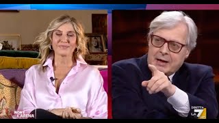 Sgarbi a Myrta Merlino: "Perché non hai denunciato una persona molto potente che ti ha toccato?"