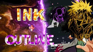 INK OVERLAY + OUTLINE EFFECT LIKE R1xefx IN ALIGHT MOTION | AMV TUTORIAL