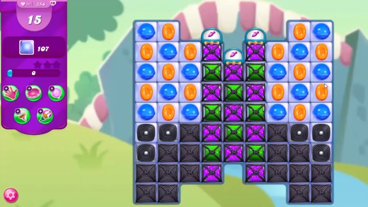 Candy Crush Saga LEVEL 354 NO BOOSTERS (new version)