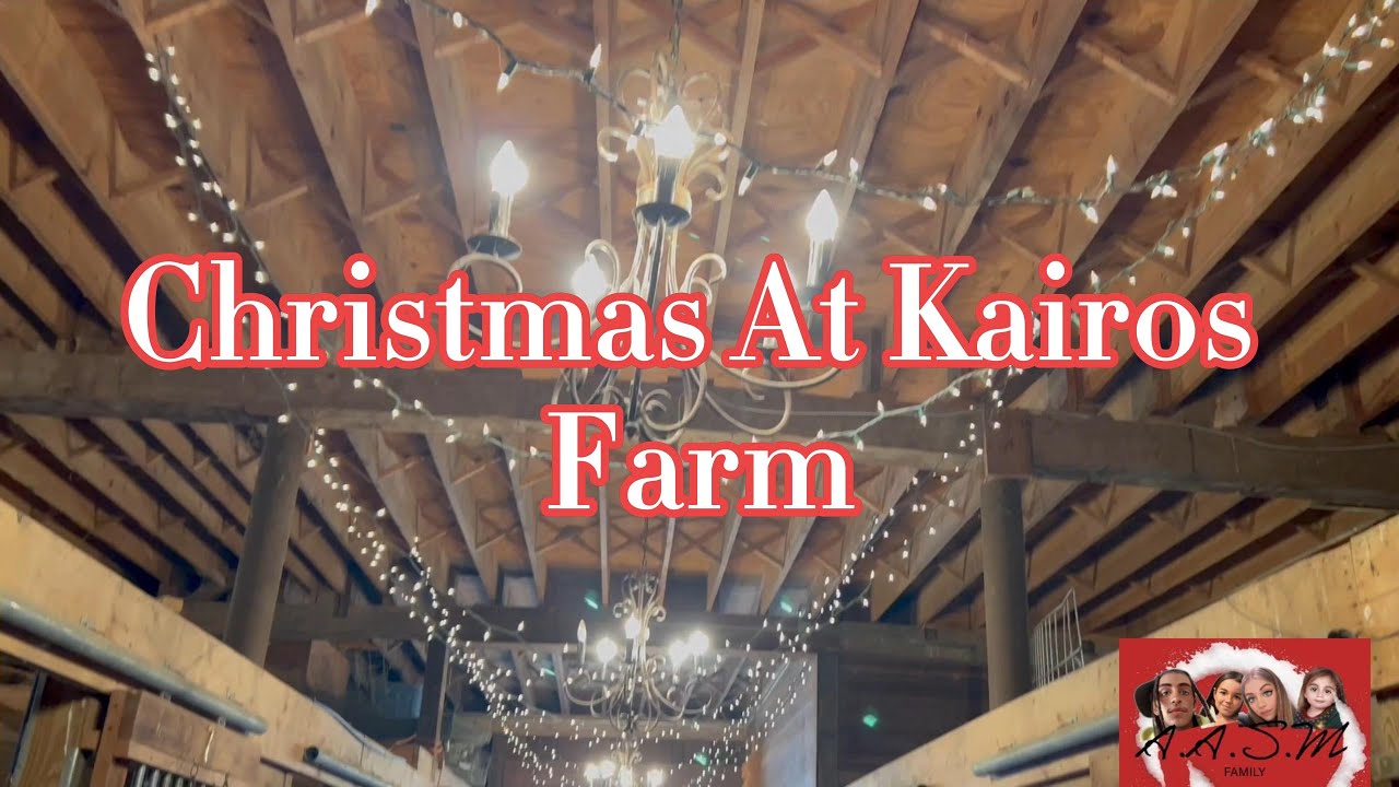 CHRISTMAS WITH US AT KAIROS FARM AIRBNB TOUR SANTA CLAUS ANIMALS AND