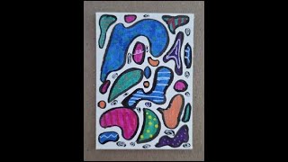Just finished some new ACEO art cards and I'm loving the abstract style! They might not be