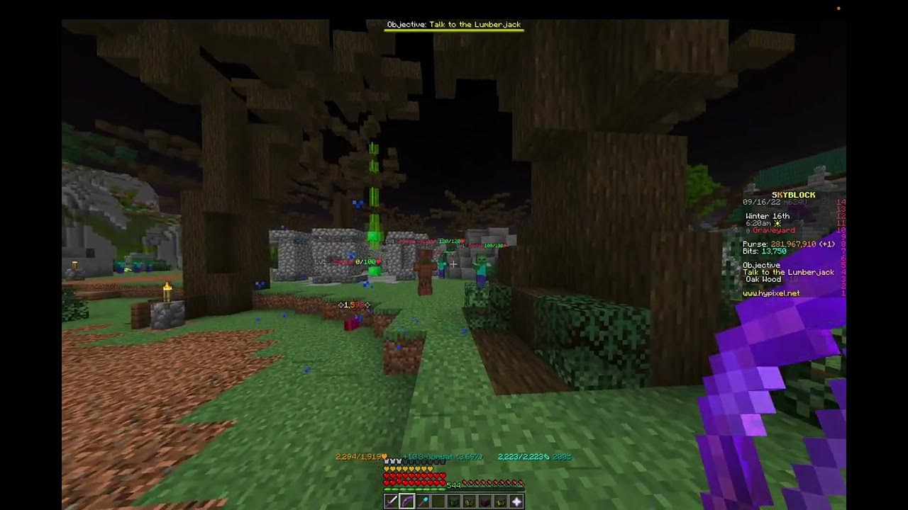 POV Wake rune Hypixel skyblock YouTube