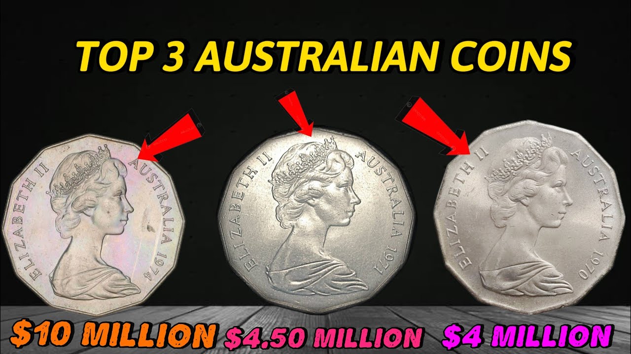 Top 3 Most Valuable Australian 50 Cent Coins Worth BIG Money Rare