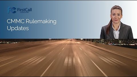 CMMC Rulemaking Updates- November 2023