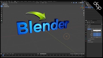How to add 3D text in Blender 3D | Blender Text Tutorial