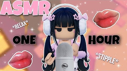 Roblox ASMR ~ ONE HOUR of trigger words + mouth sounds & tapping! 💗💤  (100% TINGLES!)