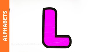 Letter L Coloring | Fun Alphabet Coloring Activity | Learn ABC for Beginners