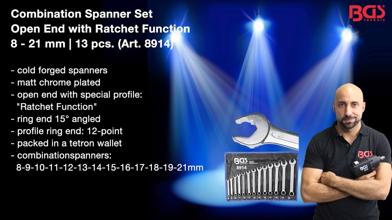 YouTube (BGS & Ratcheting with Set Spanner - Combination 1785) Wrench Pipe (BGS 8914) Function Brake Set