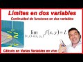 Límites en dos variables | Continuidad de funciones en dos variables