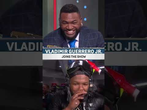 Vladdy Jr. with his best Big Papi impression 😂🔊