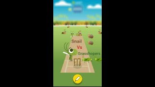 Grasshoppers versus Snail cricket game. who wins? ft incredible blitz screenshot 5