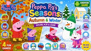 Peppa Pig: Pory pór roku – jesień i zima – Angielska rozgrywka – Gra edukacyjna na iOS/Android screenshot 2