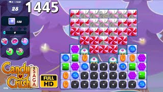 CANDY CRUSH SAGA Level 1445 [NO BOOSTER] GAME PLAY FULL HD
