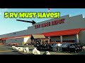 5 RV Must haves from Home Depot!