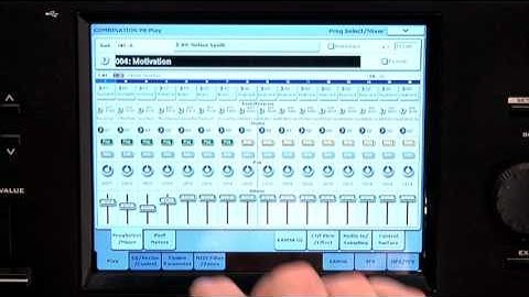 Korg Kronos Music Workstation Video Manual Part 3- Combination Mode