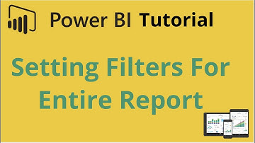 Power BI Report Level Filter or  Global Filter to Filter Entire Report
