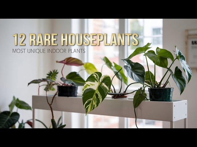 12 Rare Houseplants You Rarely See Indoors | Unique Plant Collection -  YouTube