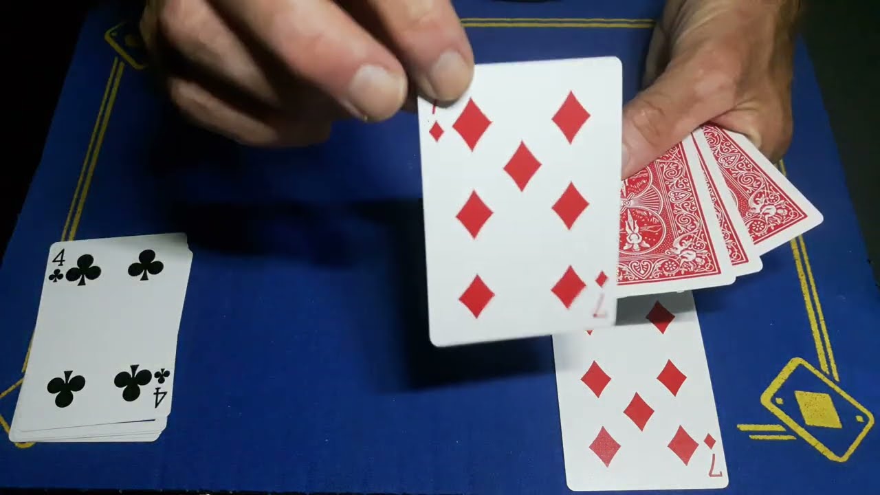super simple self working packet card trick TUTORIAL