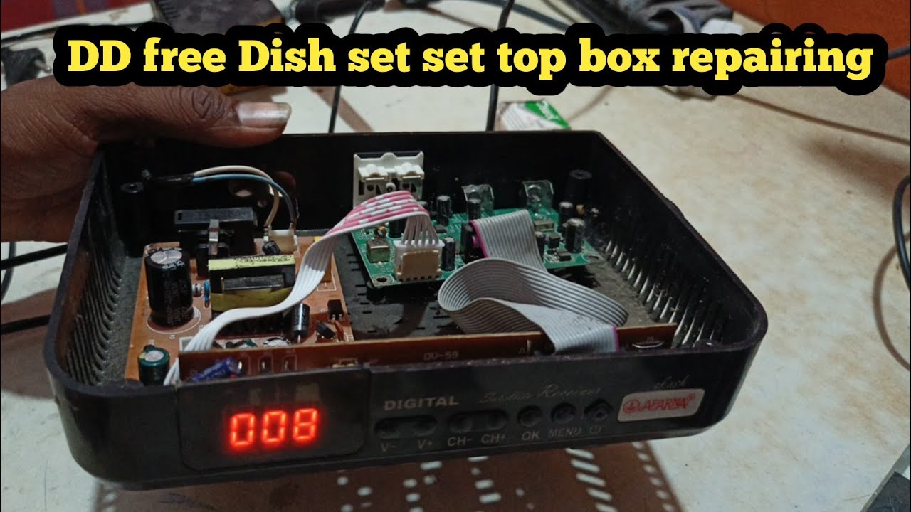 DD free Dish power supply repairing DD free Dish set top box power
