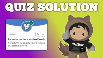 Inclusive and Accessible Events | Salesforce Trailhead | Quiz Solution