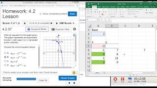 Exponential Functions: Recognize Transformations