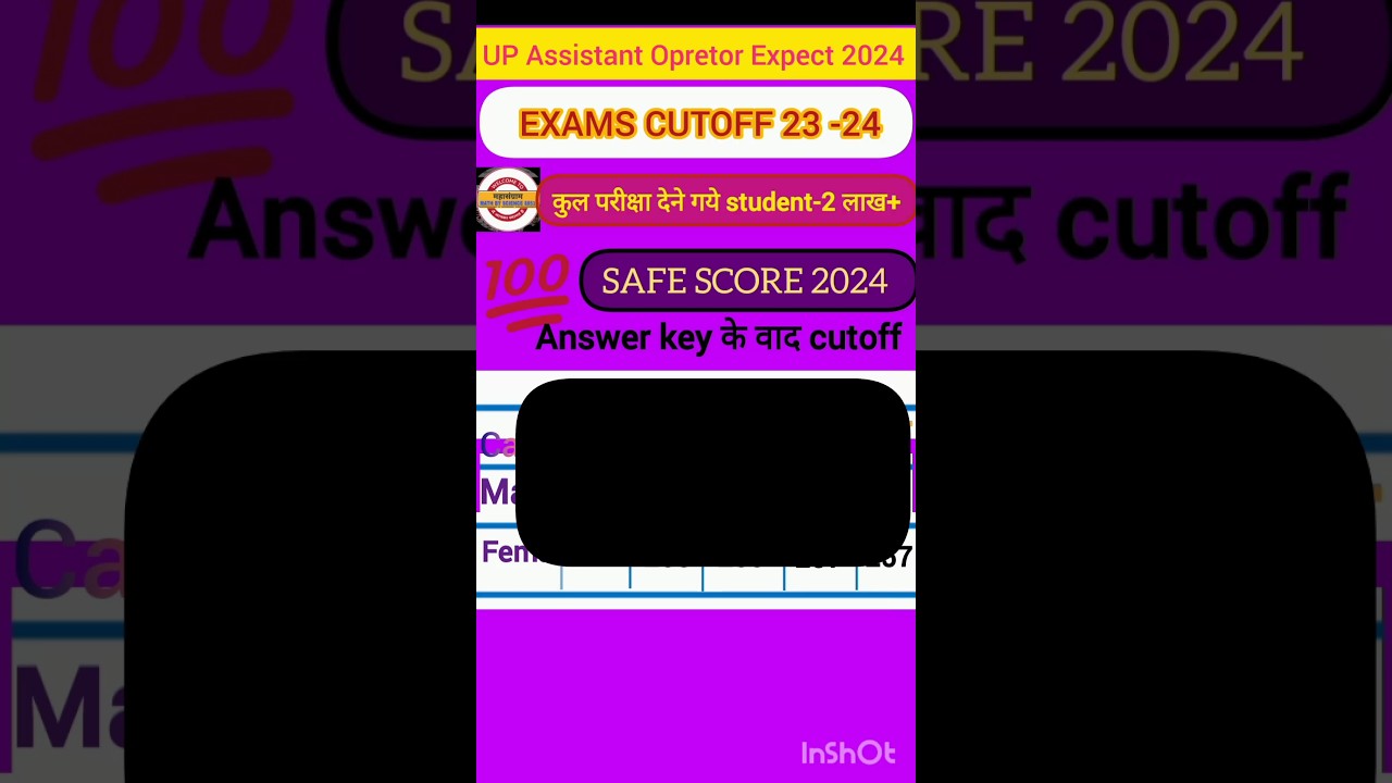 🔥UP Police Assistant Operator CUTOFF2024|