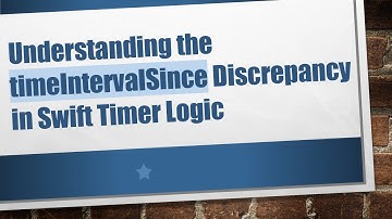 Understanding the timeIntervalSince Discrepancy in Swift Timer Logic