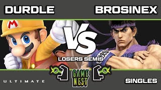 Game Nest Smash It Up: Durdle (Mario) vs Brosinex (Ryu) - Losers Semis