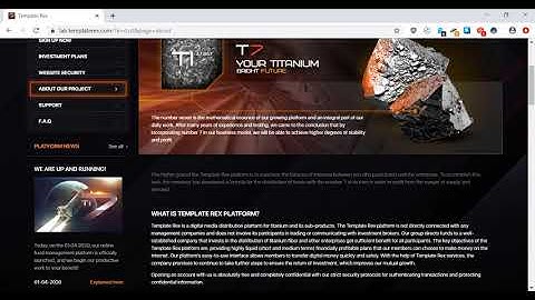 HYIP Templates For Gold Coders - Template TR022
