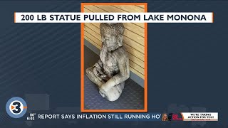 Dive team pulls stolen Buddha statue out of Lake Monona