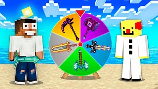 Minecraft, The Roulette of OP Weapons in Minecraft || Minecraft Mods || Minecraft gameplay