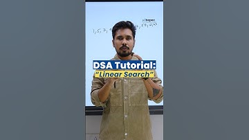 DSA Tutorial: Linear Search #programming #datastructures #dsa #python