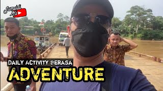 PENYEBERANGAN BATANG HARI BALAI RAJO - Perjalanan menuju Desa Sungai Karang, VII Koto Ilir