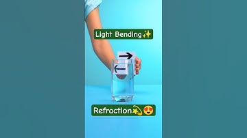 The Magic of Refraction✨: Bending of Light 😍⚡#shorts, #diy, #science, #trending