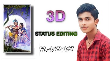 3D Trending Radha Krishna Status Video Editing || 3d Trending Behind Objects Status Video Editing