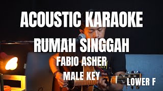 RUMAH SINGGAH - FABIO ASHER (KARAOKE LOWER KEY)